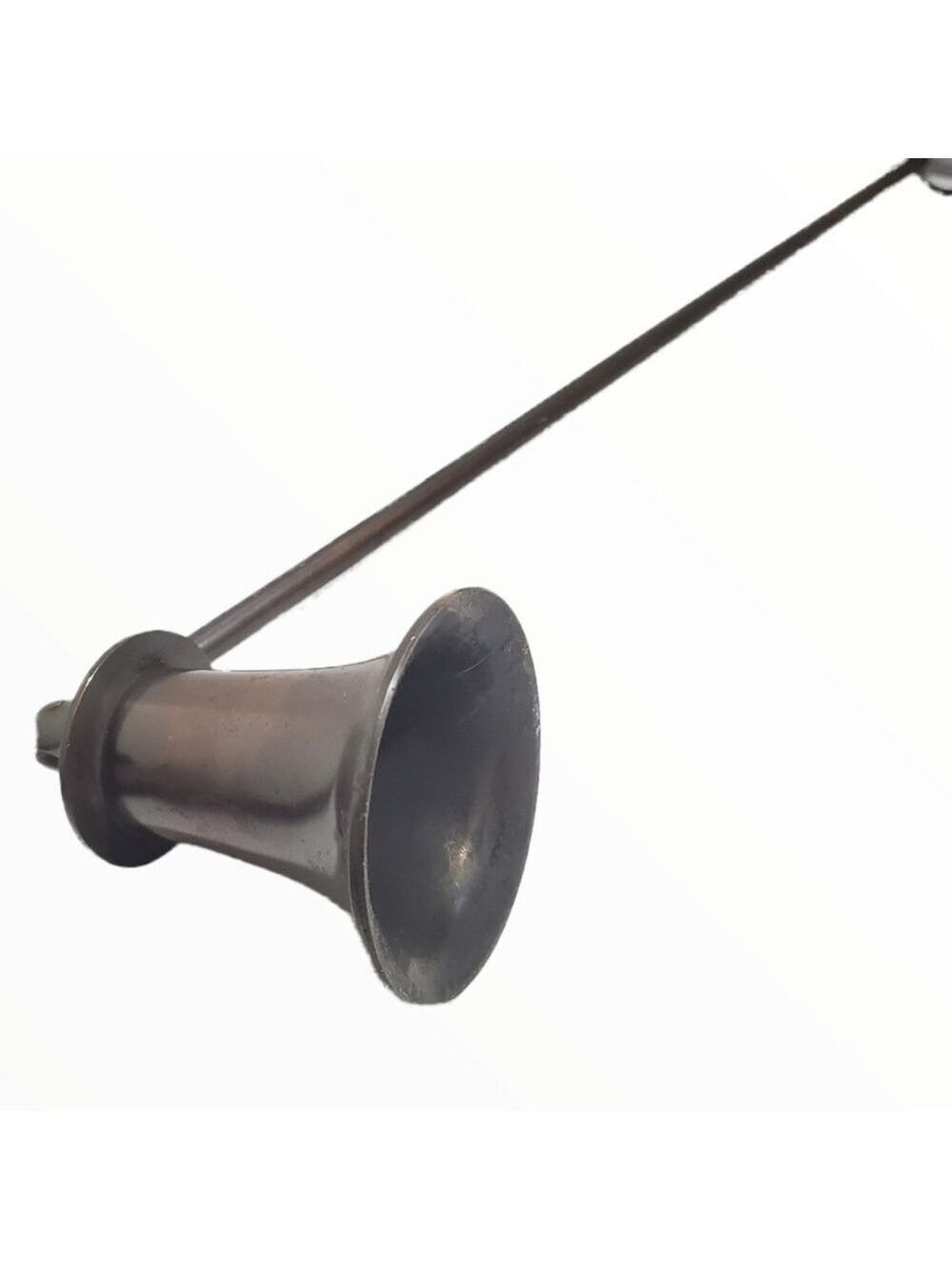 Vintage antique finish dark Metal candle snuffer Long handle - Picture 5 of 7